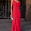 VESTIDO MANUELA LONGO DEGAGÊ - VERMELHO