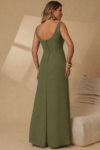 VESTIDO MANUELA LONGO DEGAGÊ - VERDE