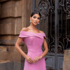 VESTIDO MIDI RODADO MIRIAM OMBRO A OMBRO - ROSA