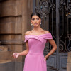 VESTIDO MIDI RODADO MIRIAM OMBRO A OMBRO - ROSA