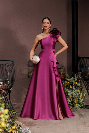 VESTIDO DE FESTA ANTONELLA ZIBELINE - FÚCSIA