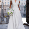 VESTIDO SASHA MIDI DECOTE TRANSPASSADO - OFF WHITE