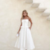 VESTIDO SEPHORA LAÇO BUSTO GODÊ - OFF WHITE