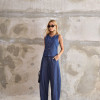 CONJUNTO THALITA COLETE E CALÇA BAREL JEANS - LAVAGEM CLARA