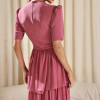 VESTIDO CHARLOTE LONGO CAMADAS - ROSÉ
