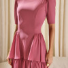 VESTIDO CHARLOTE LONGO CAMADAS - ROSÉ