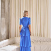 VESTIDO CHARLOTE LONGO CAMADAS - AZUL OCEAN