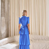 VESTIDO CHARLOTE LONGO CAMADAS - AZUL OCEAN