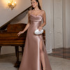 VESTIDO ANALU ZIBELINE BUSTO PAETÊ TIRAS COSTAS - ROSÉ