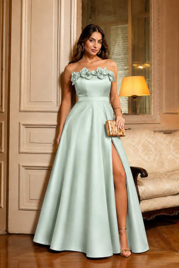 VESTIDO DE FESTA ÍRIS ZIBELINE T.Q.C - VERDE MENTA
