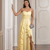 VESTIDO LIBIA CREPE BABADOS - AMARELO