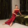 VESTIDO DE FESTA DIAMOND T.Q.C. - MARSALA