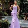 VESTIDO GLAM DECOTE CORAÇÃO ZIBELINE T.Q.C - AZUL SERENITY