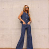 CALÇA BERLIM JEANS BOLSOS - AZUL