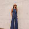 CALÇA BERLIM JEANS BOLSOS - AZUL