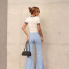 CALÇA BIRMINGHAM JEANS FLARE - AZUL CLARO