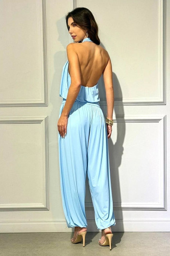 CONJUNTO IPANEMA CALÇA ALADIM E BLUSA FRENTE ÚNICA - AZUL