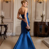 VESTIDO DE FESTA ALESSIA ZIBELINE T.Q.C - AZUL PETRÓLEO