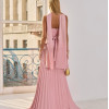 VESTIDO DE FESTA MAITÊ SAIA PLISSADA CHOKER - ROSA