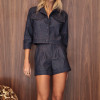 CONJUNTO NÚBIA SHORTS E CASAQUETO - AZUL JEANS