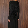 CONJUNTO SUÉCIA CALÇA ALADIM E BLUSA DREPEADA - PRETO