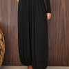 CONJUNTO SUÉCIA CALÇA ALADIM E BLUSA DREPEADA - PRETO
