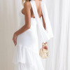 VESTIDO MEDELLÍN BABADOS CHOKER - OFF WHITE