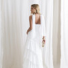 VESTIDO MEDELLÍN BABADOS CHOKER - OFF WHITE