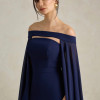 VESTIDO SANTORINI COM CAPA AVULSA - AZUL MARINHO