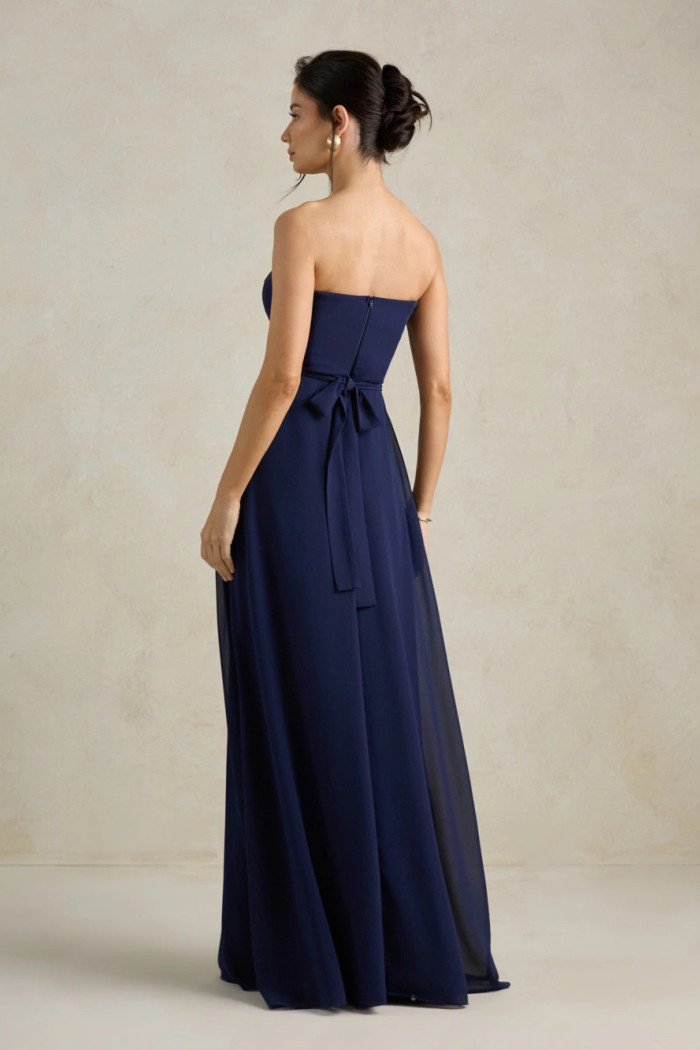 VESTIDO SANTORINI COM CAPA AVULSA - AZUL MARINHO