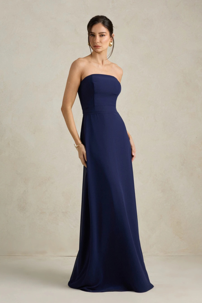 VESTIDO SANTORINI COM CAPA AVULSA - AZUL MARINHO