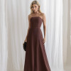 VESTIDO SANTORINI COM CAPA AVULSA - MARROM