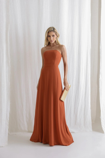 VESTIDO SANTORINI COM CAPA AVULSA - TERRACOTA