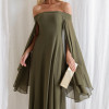 VESTIDO SANTORINI COM CAPA AVULSA - VERDE OLIVA