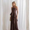 VESTIDO SEUL TOMARA QUE CAIA - MARROM