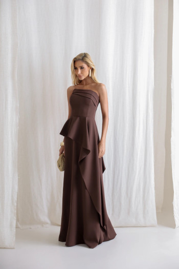VESTIDO SEUL TOMARA QUE CAIA - MARROM