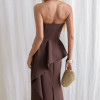 VESTIDO SEUL TOMARA QUE CAIA - MARROM