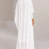 VESTIDO LONGO BETHY T.Q.C COM CAPA - OFF WHITE