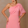 VESTIDO JAMILE LONGO UM OMBRO - ROSÉ