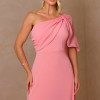 VESTIDO JAMILE LONGO UM OMBRO - ROSÉ