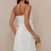 VESTIDO YASMIN T.Q.C ZIPER LAÇO - OFF WHITE