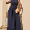VESTIDO ESMERALDA LONGO FESTA - AZUL MARINHO