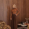 BLUSA LUDMILLA MODAL DEDINHO GOLA - CAMEL