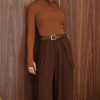 BLUSA LUDMILLA MODAL DEDINHO GOLA - CAMEL