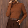 BLUSA LUDMILLA MODAL DEDINHO GOLA - CAMEL