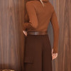 BLUSA LUDMILLA MODAL DEDINHO GOLA - CAMEL