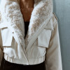 CASACO NICKY COURINO PELO REMOVÍVEL - OFF WHITE
