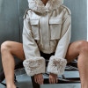 CASACO NICKY COURINO PELO REMOVÍVEL - OFF WHITE