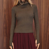 BLUSA LUDMILLA MODAL DEDINHO GOLA - VERDE MUSGO
