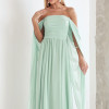 VESTIDO DE FESTA GRÉCIA T.Q.C CAUDA - VERDE MENTA